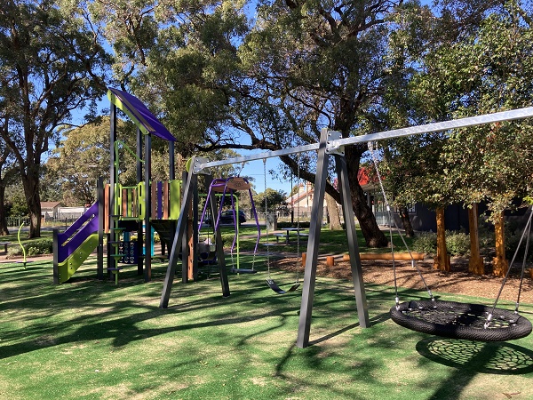 Swings and play equipment