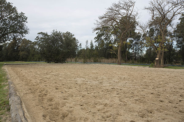 Sand horse arena
