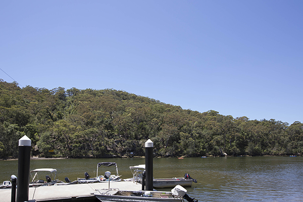 Jetty and boats beside Woronora River