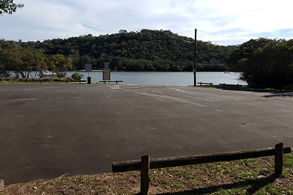 Car park at boat ramp