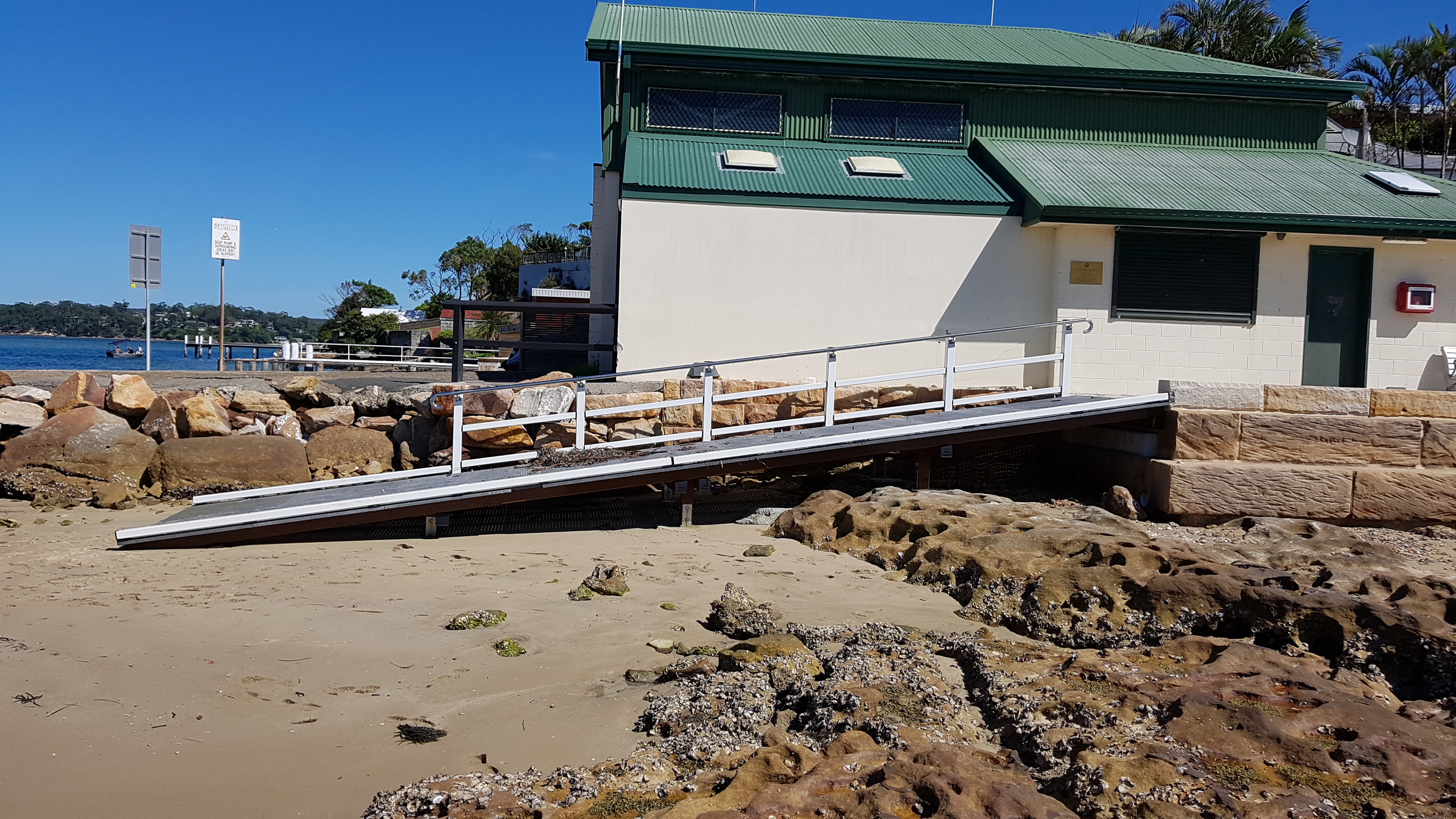 Boat club and launch ramp