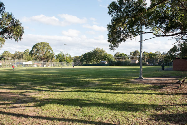Playing fields and cricket nets