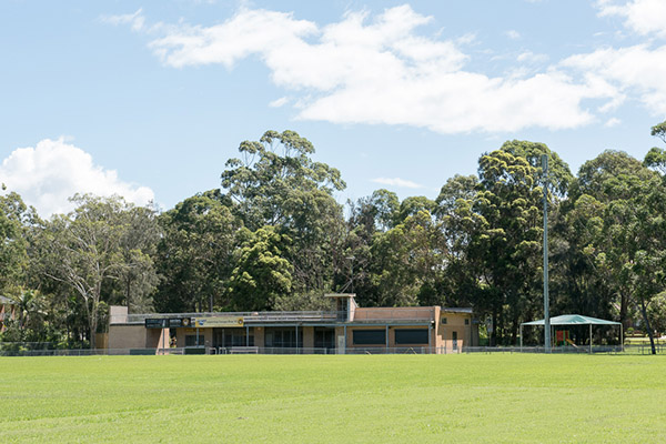 Clubhouse and playing fields