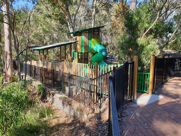 Playground in bushland reserve