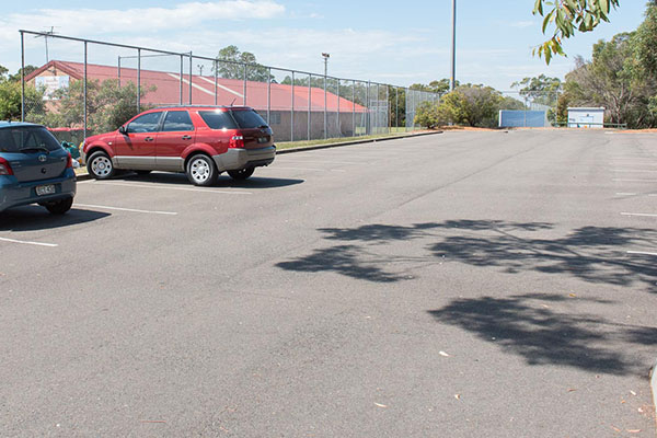 Car park for playing fields