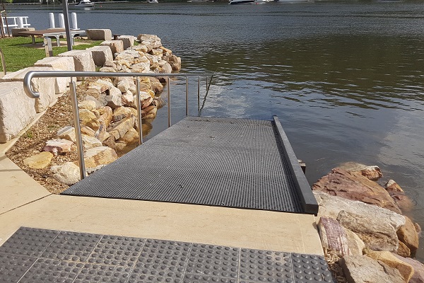 Boat ramp at Old Ferry Road Reserve