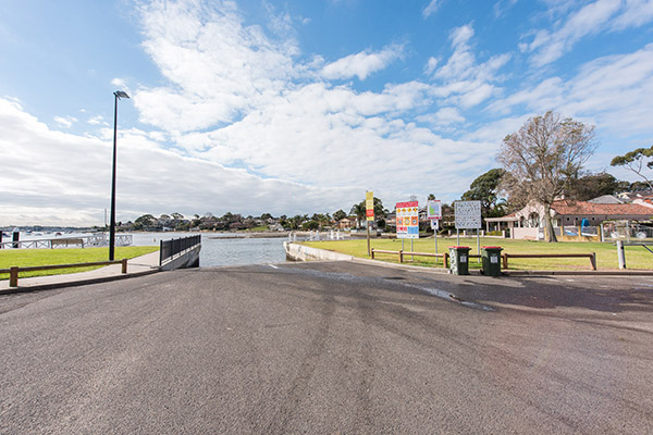 Boat ramp car park