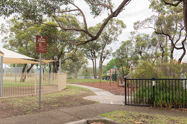 Local park with playground
