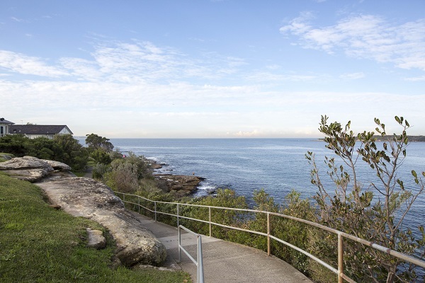 Footpath with view of ocean
