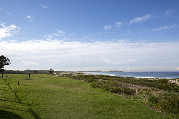 View of reserve and ocean