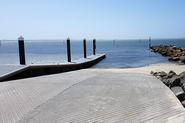 View of Boat Ramp and ocean