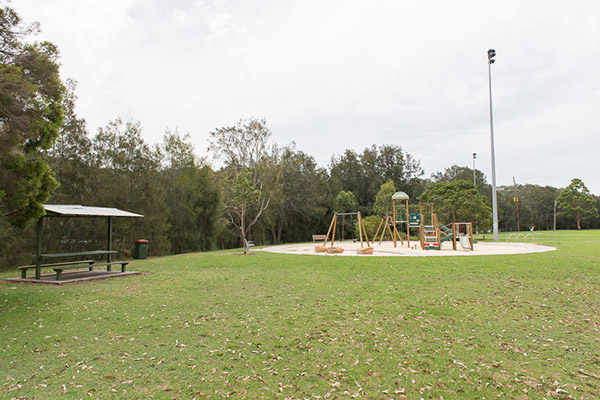 Playground and picnic shelter