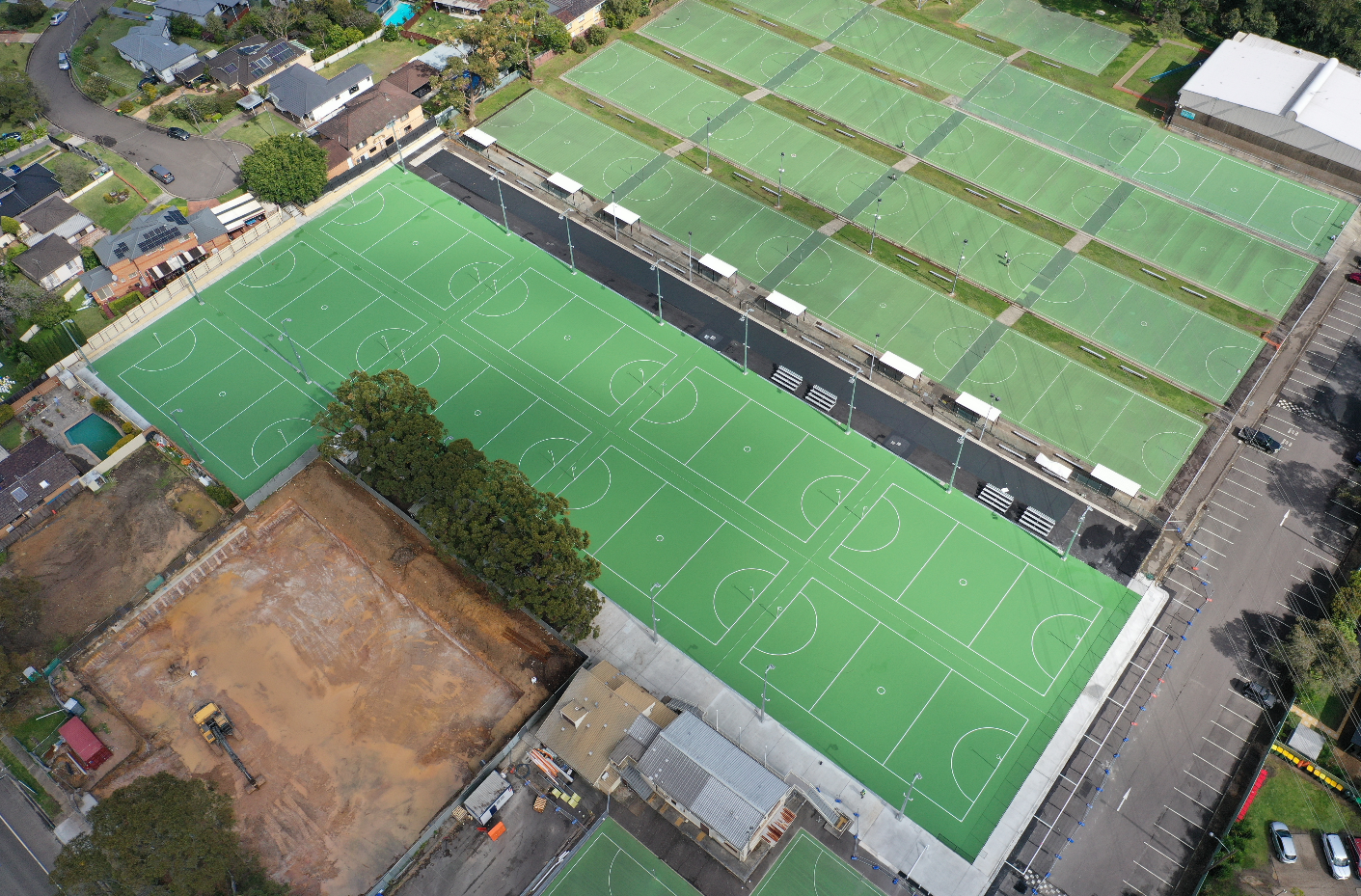 Bellingara netball overhead complete image