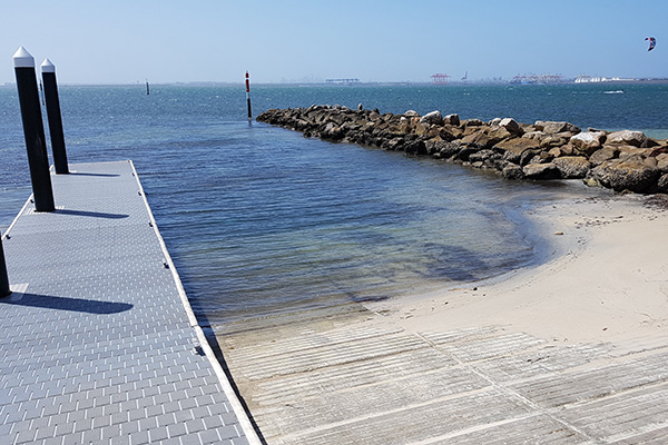 View of Boat Ramp and ocean