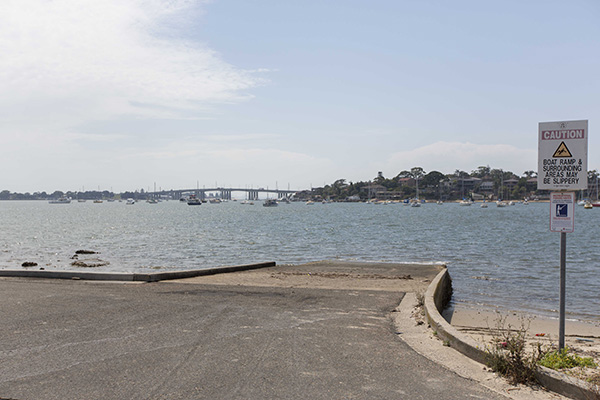 Boat ramp by Georges River