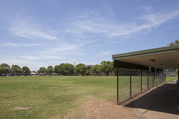 Playing fields and clubhouse