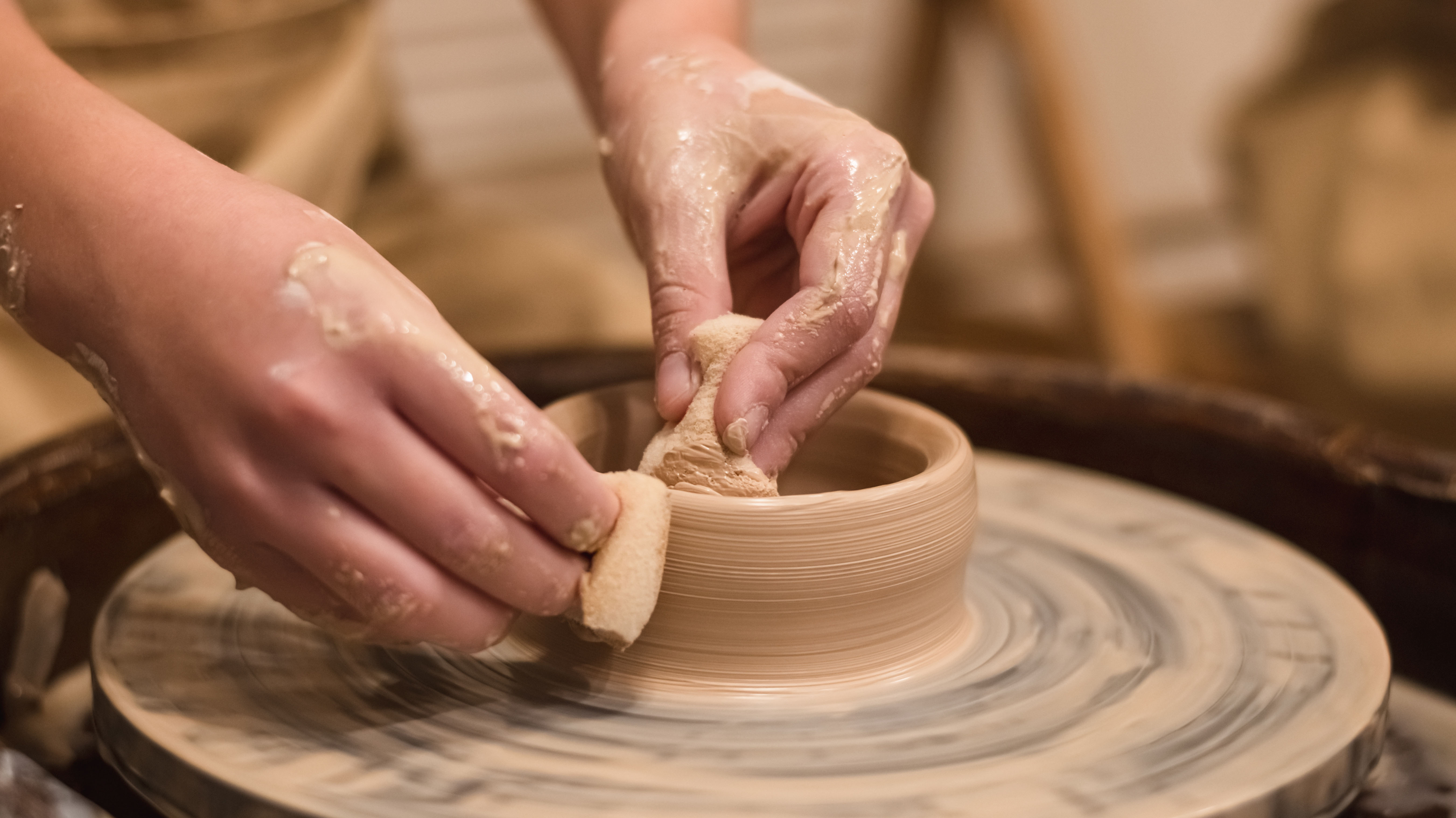 Join ceramic artist Hayley West for a two-day workshop focusing on wheel throwing and surface treatment.
