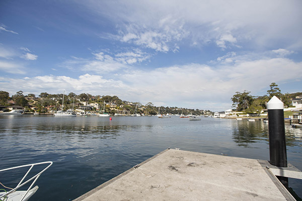 Pontoon and boats at Yowie Bay