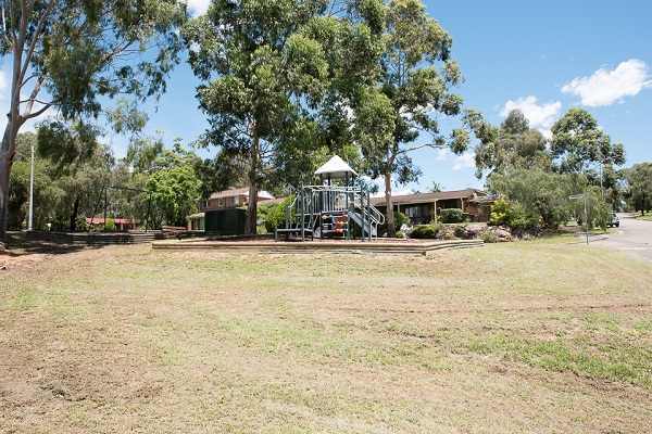 Reserve with open space and playground