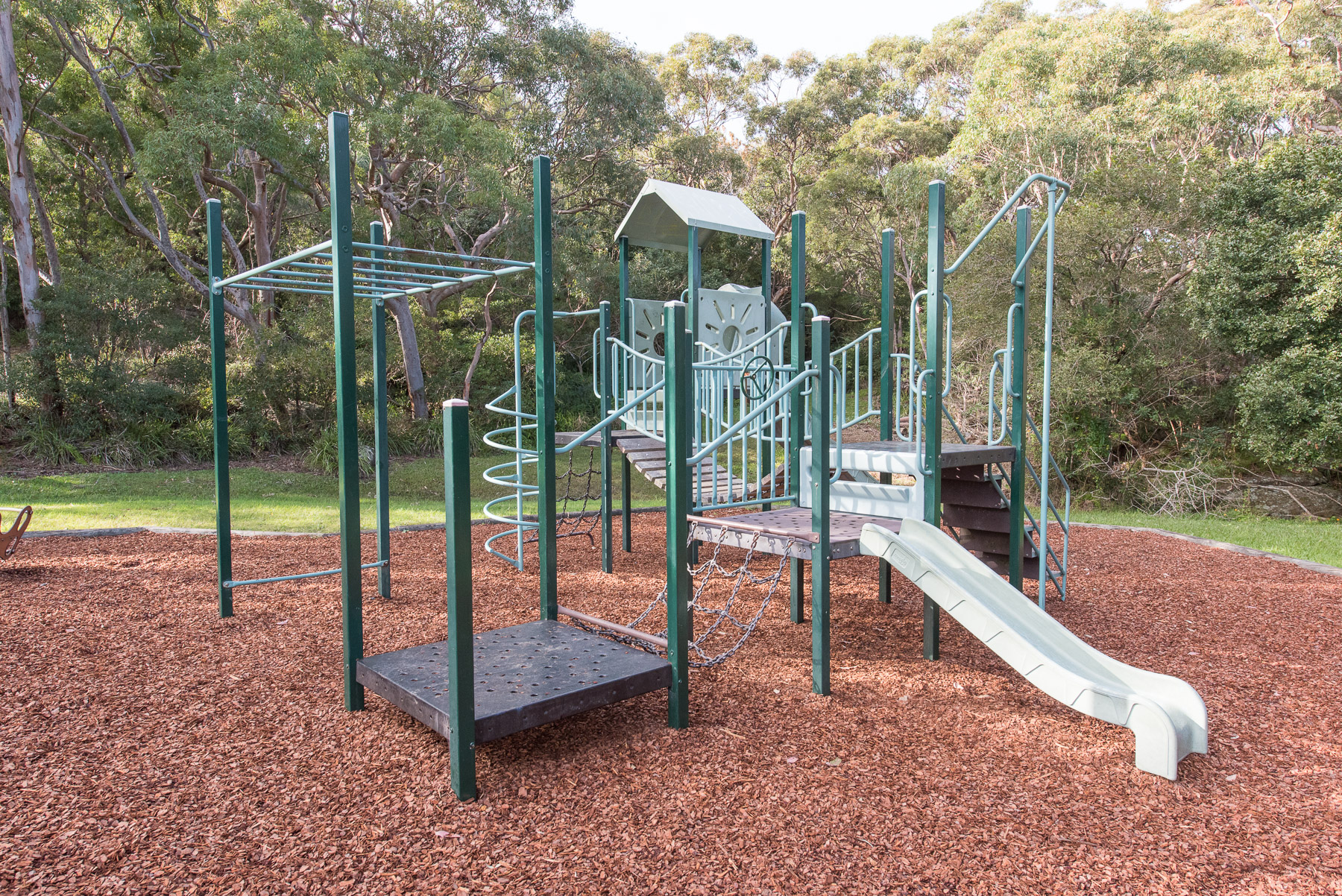 Playground in reserve with slide