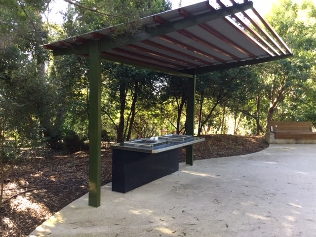 BBQ area in native plants reserve