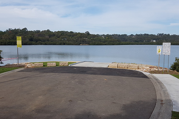 Boat ramp and car park