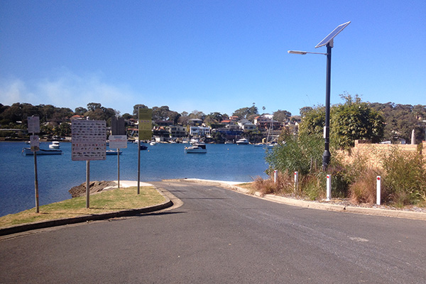 Boat ramp and car park