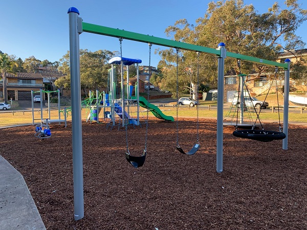 Playground with swings