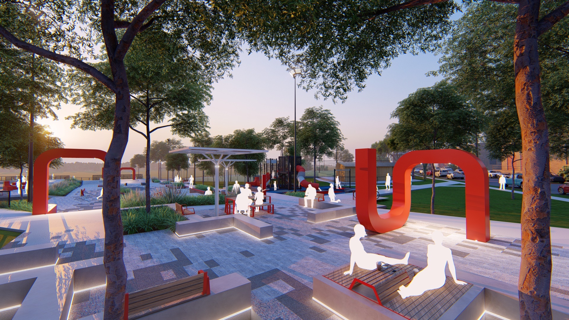 Seymour Shaw project park render 
