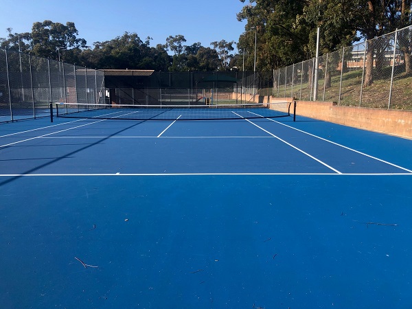Hard court tennis facility