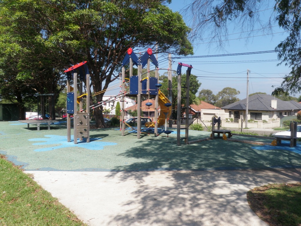 Climbing tower in playground