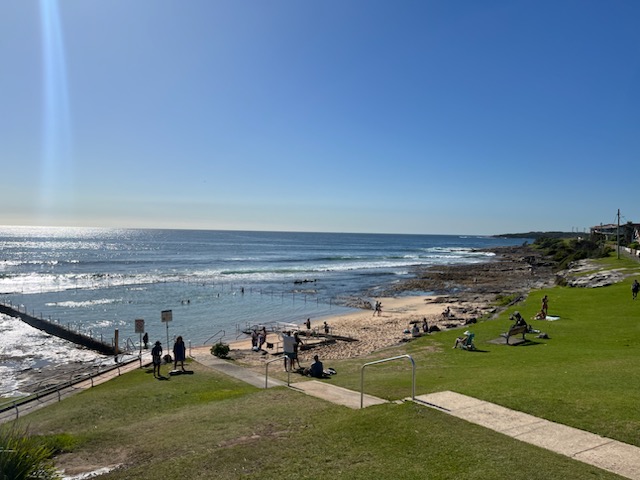 Path and stairs down to ocean pool