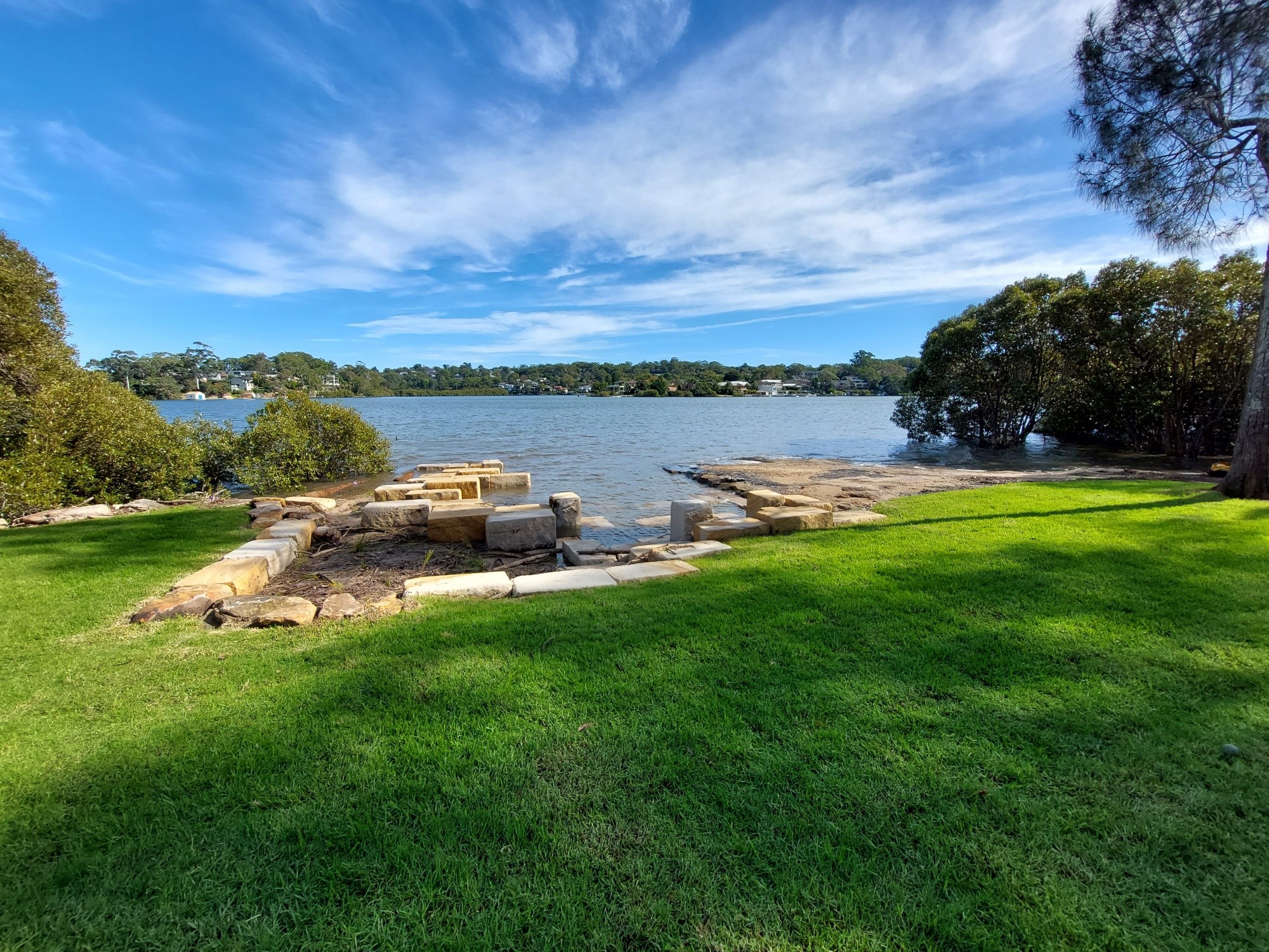 View of bay from foreshore reserve