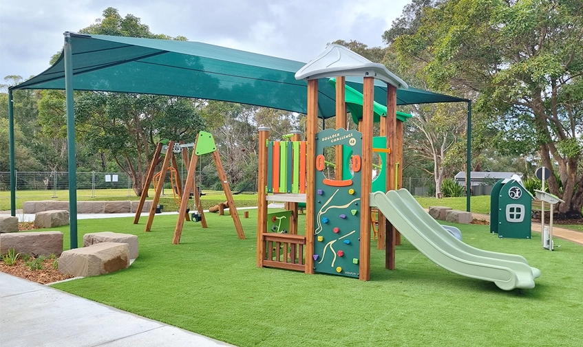 Large park and playground