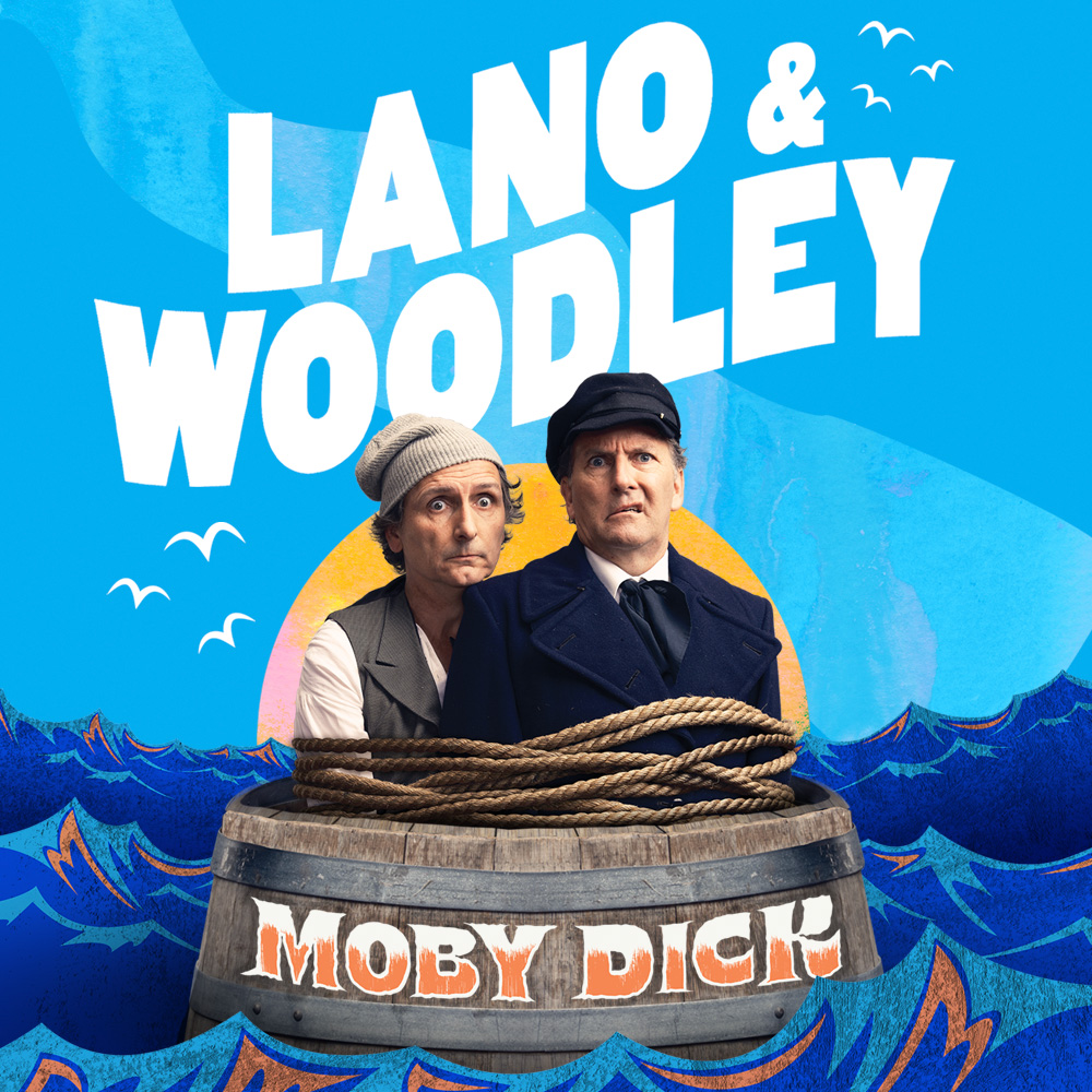 Lano & Woodley: Moby Dick logo and image of performers