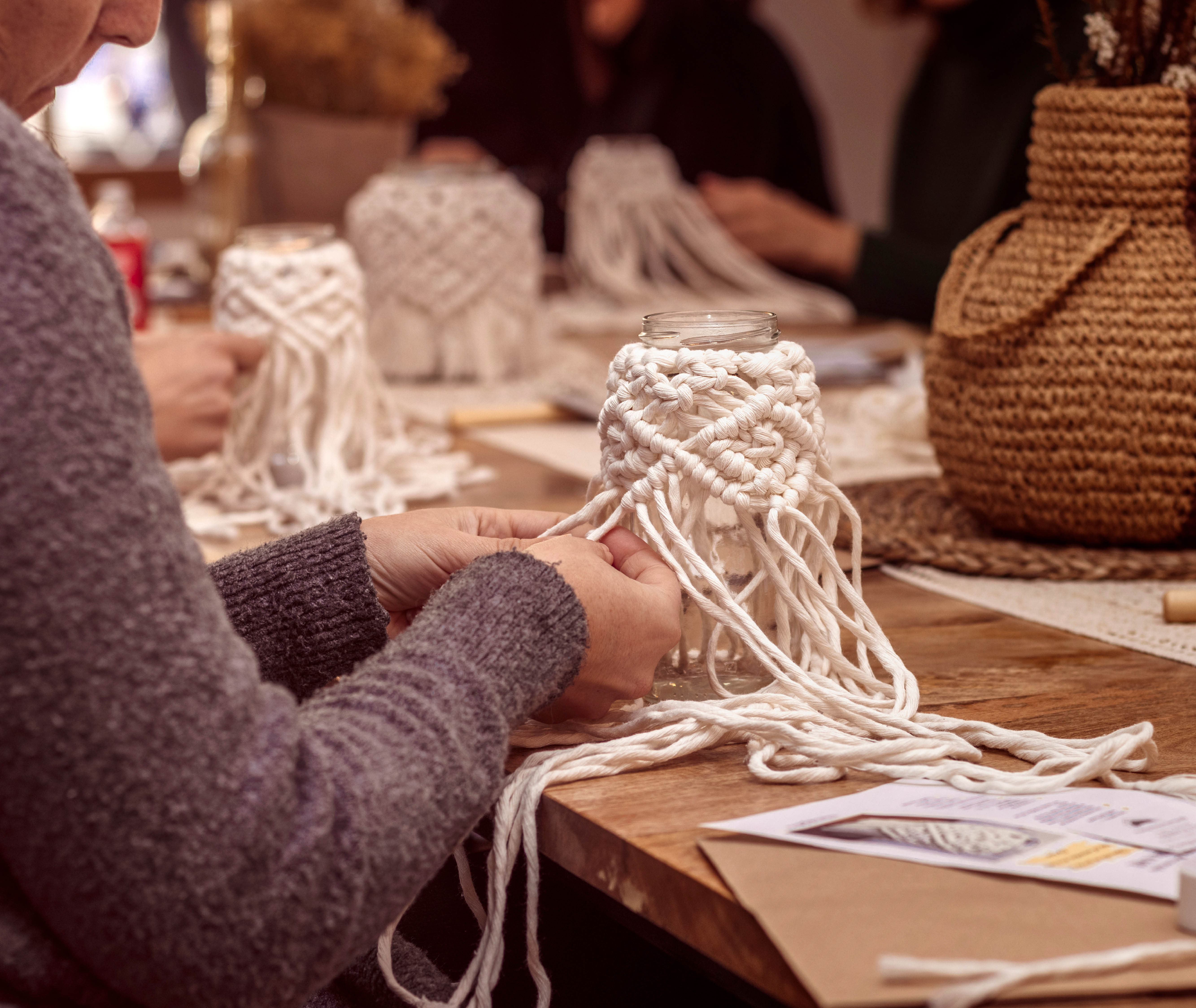 Master the art of macrame by joining us for a hands-on workshop, where you will discover the 1970s textile knotting technique that is making a resurgence.